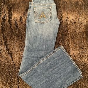 7 for All Mankind Vintage LOW RISE “A” Pocket Bootcut Jeans Size 31